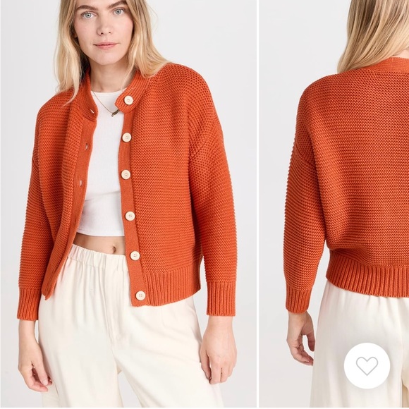 Alex Mill Rust Button-Up Cardigan - Picture 2 of 4